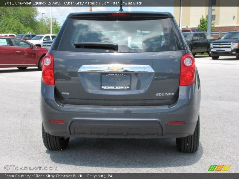 Cyber Gray Metallic / Light Titanium/Jet Black 2011 Chevrolet Equinox LS AWD