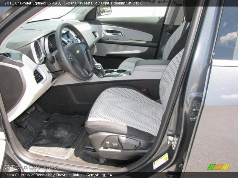 Cyber Gray Metallic / Light Titanium/Jet Black 2011 Chevrolet Equinox LS AWD