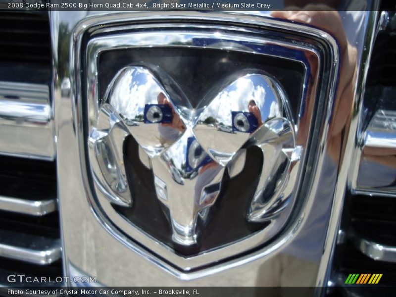 Bright Silver Metallic / Medium Slate Gray 2008 Dodge Ram 2500 Big Horn Quad Cab 4x4