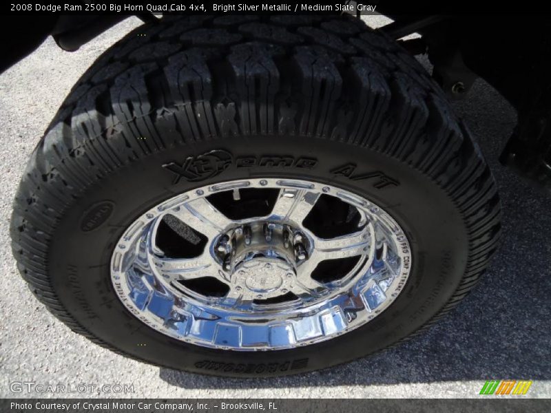 Bright Silver Metallic / Medium Slate Gray 2008 Dodge Ram 2500 Big Horn Quad Cab 4x4