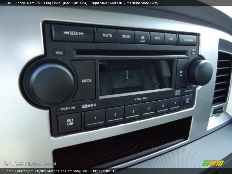 Bright Silver Metallic / Medium Slate Gray 2008 Dodge Ram 2500 Big Horn Quad Cab 4x4
