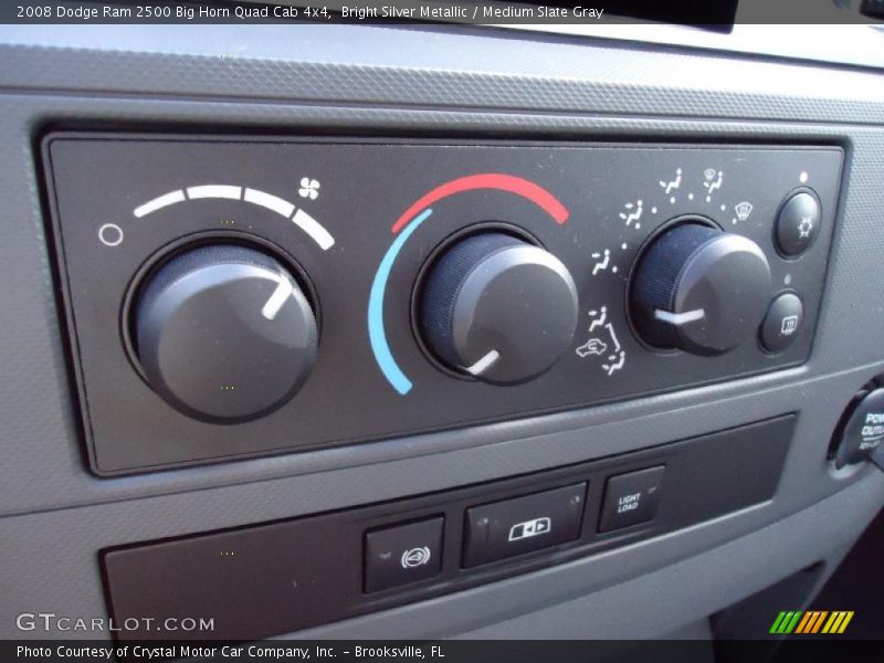 Bright Silver Metallic / Medium Slate Gray 2008 Dodge Ram 2500 Big Horn Quad Cab 4x4