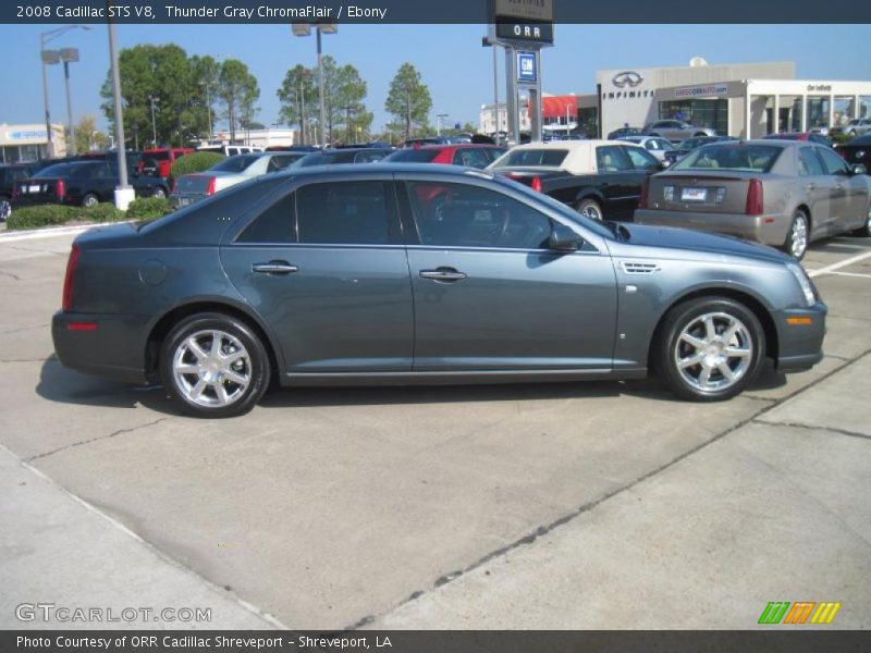 Thunder Gray ChromaFlair / Ebony 2008 Cadillac STS V8