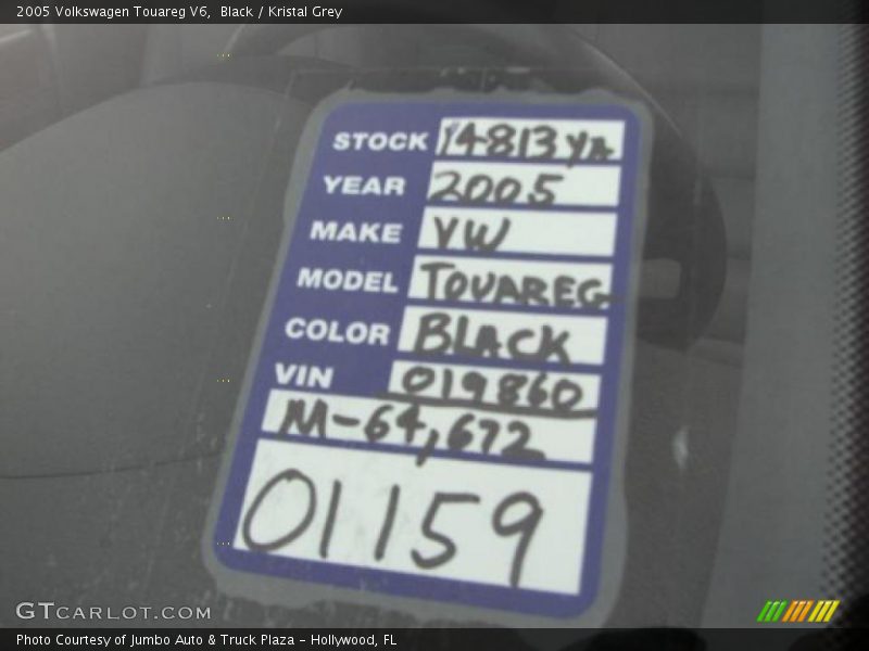 Black / Kristal Grey 2005 Volkswagen Touareg V6