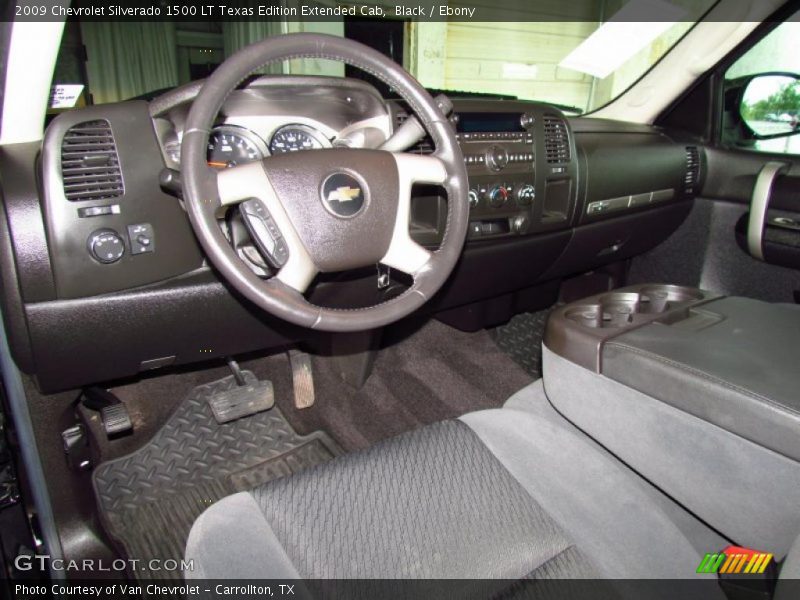 Black / Ebony 2009 Chevrolet Silverado 1500 LT Texas Edition Extended Cab