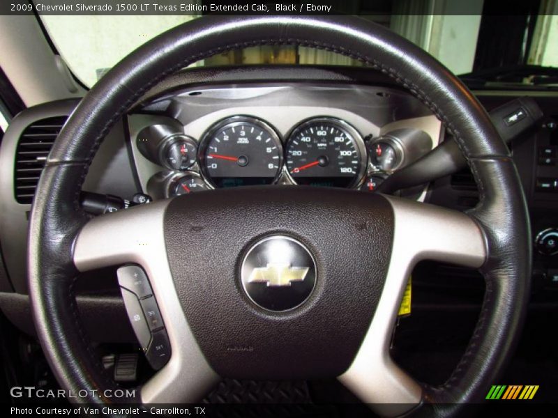 Black / Ebony 2009 Chevrolet Silverado 1500 LT Texas Edition Extended Cab