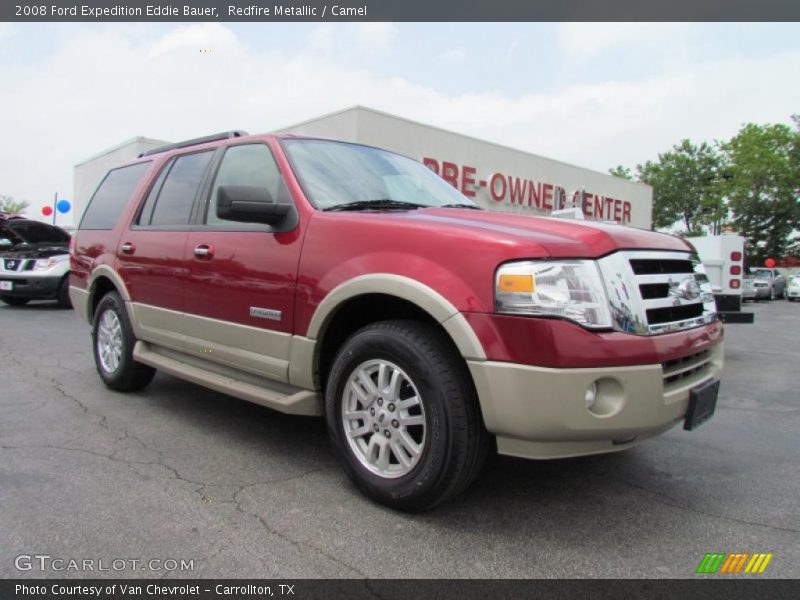 Redfire Metallic / Camel 2008 Ford Expedition Eddie Bauer