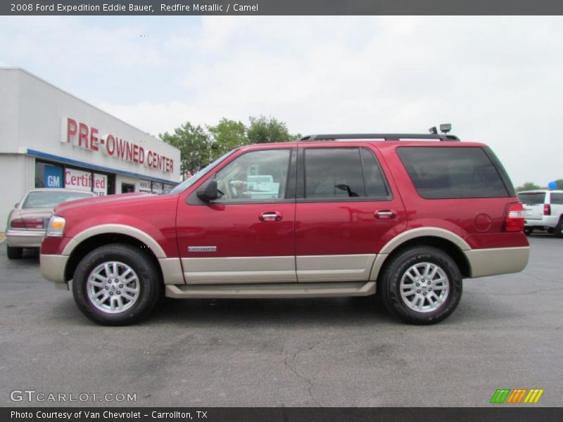 Redfire Metallic / Camel 2008 Ford Expedition Eddie Bauer