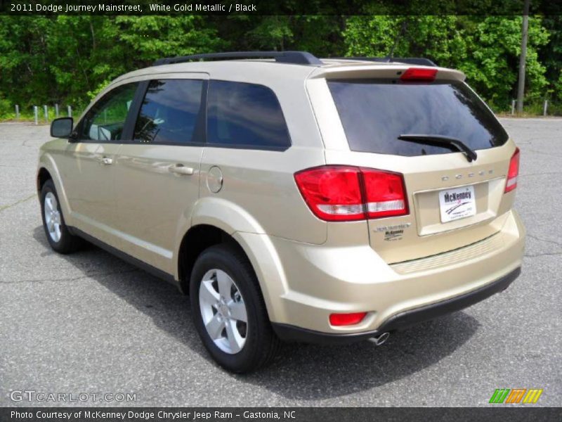 White Gold Metallic / Black 2011 Dodge Journey Mainstreet