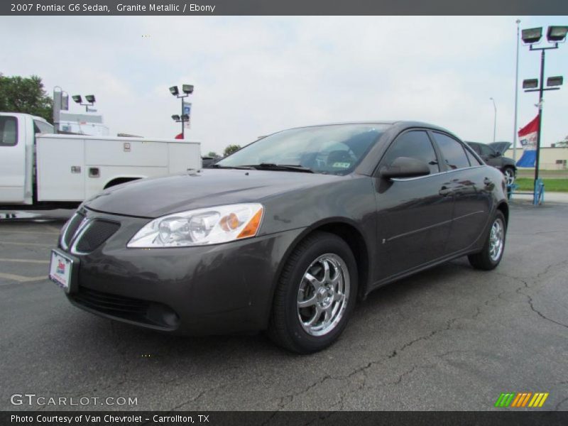 Granite Metallic / Ebony 2007 Pontiac G6 Sedan