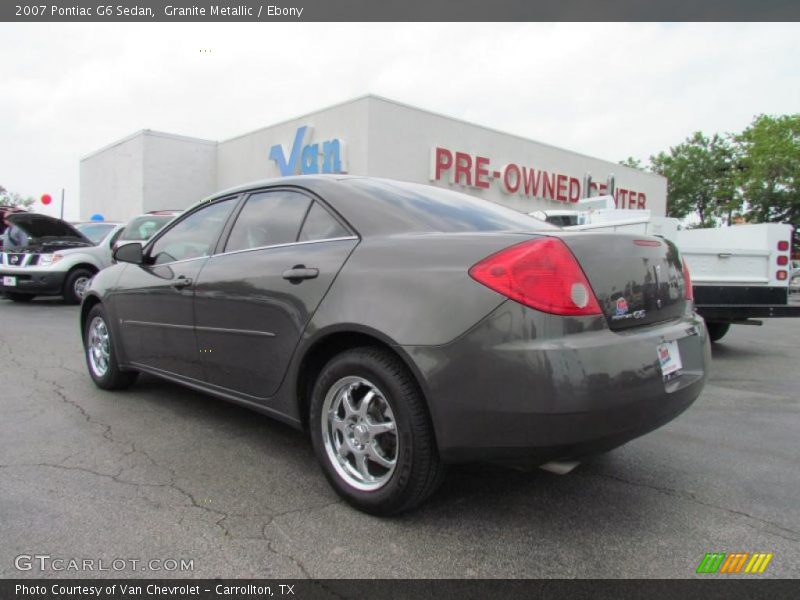 Granite Metallic / Ebony 2007 Pontiac G6 Sedan