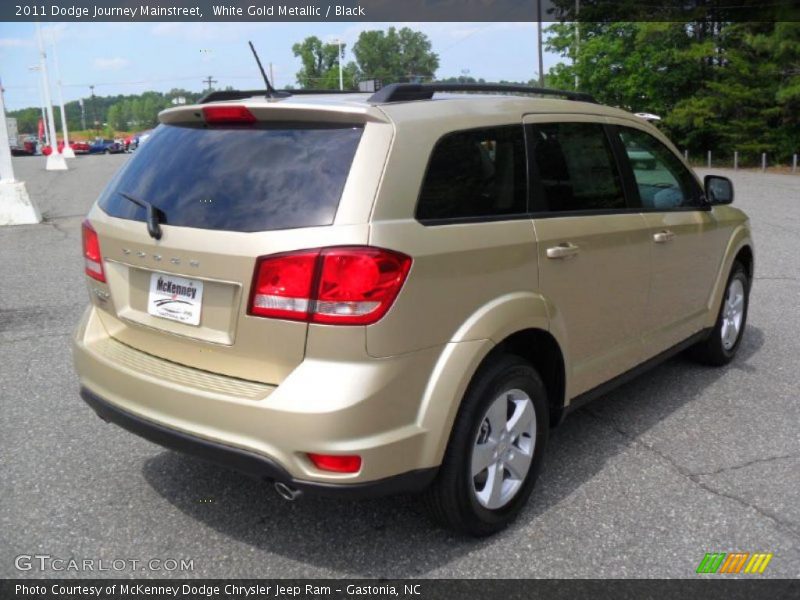 White Gold Metallic / Black 2011 Dodge Journey Mainstreet