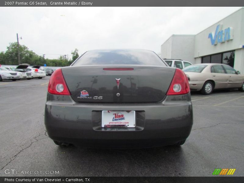 Granite Metallic / Ebony 2007 Pontiac G6 Sedan