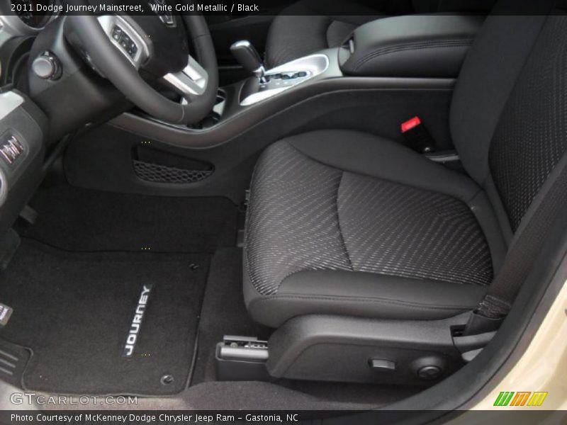 White Gold Metallic / Black 2011 Dodge Journey Mainstreet
