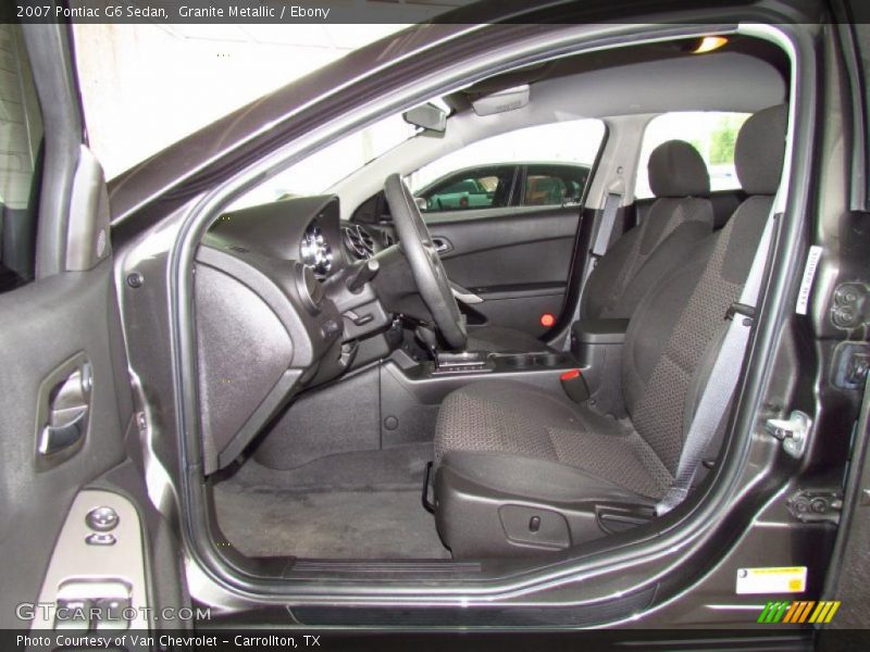Granite Metallic / Ebony 2007 Pontiac G6 Sedan