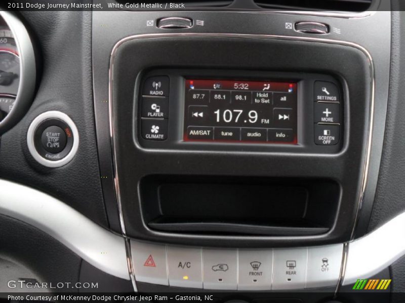 White Gold Metallic / Black 2011 Dodge Journey Mainstreet