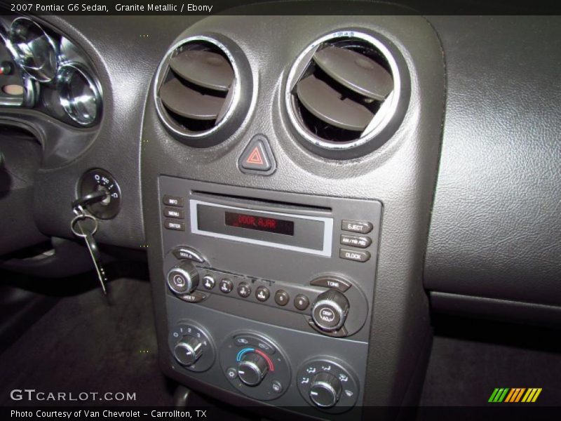 Granite Metallic / Ebony 2007 Pontiac G6 Sedan