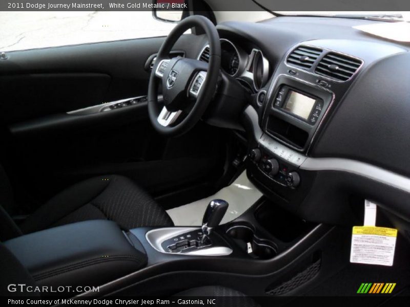 White Gold Metallic / Black 2011 Dodge Journey Mainstreet