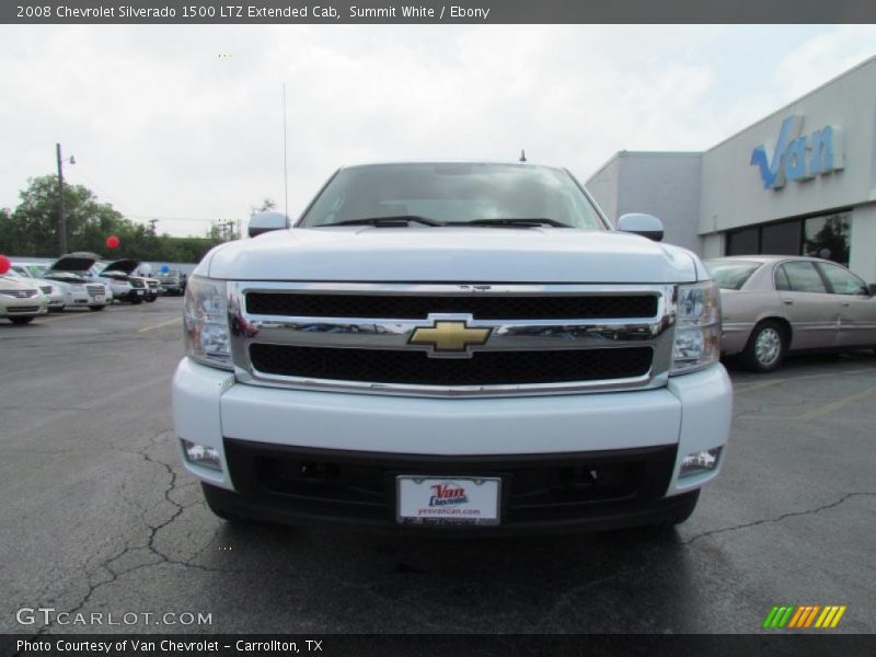Summit White / Ebony 2008 Chevrolet Silverado 1500 LTZ Extended Cab