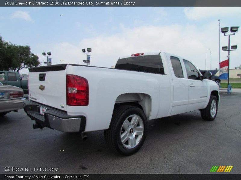 Summit White / Ebony 2008 Chevrolet Silverado 1500 LTZ Extended Cab