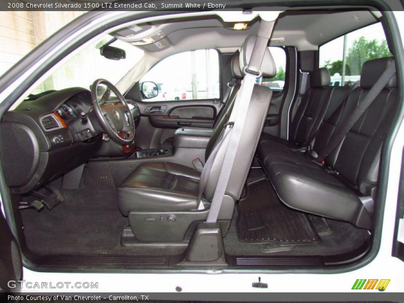  2008 Silverado 1500 LTZ Extended Cab Ebony Interior