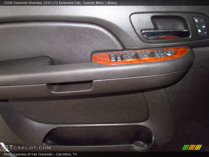 Summit White / Ebony 2008 Chevrolet Silverado 1500 LTZ Extended Cab