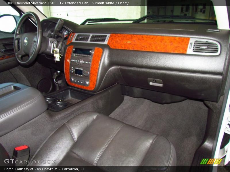 Summit White / Ebony 2008 Chevrolet Silverado 1500 LTZ Extended Cab