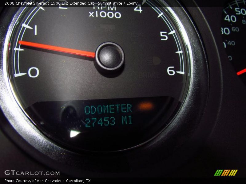 Summit White / Ebony 2008 Chevrolet Silverado 1500 LTZ Extended Cab