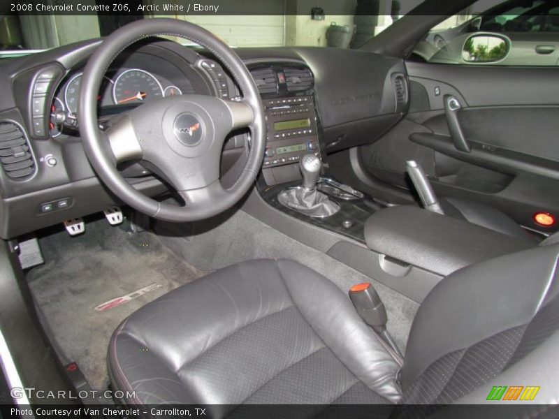 Ebony Interior - 2008 Corvette Z06 