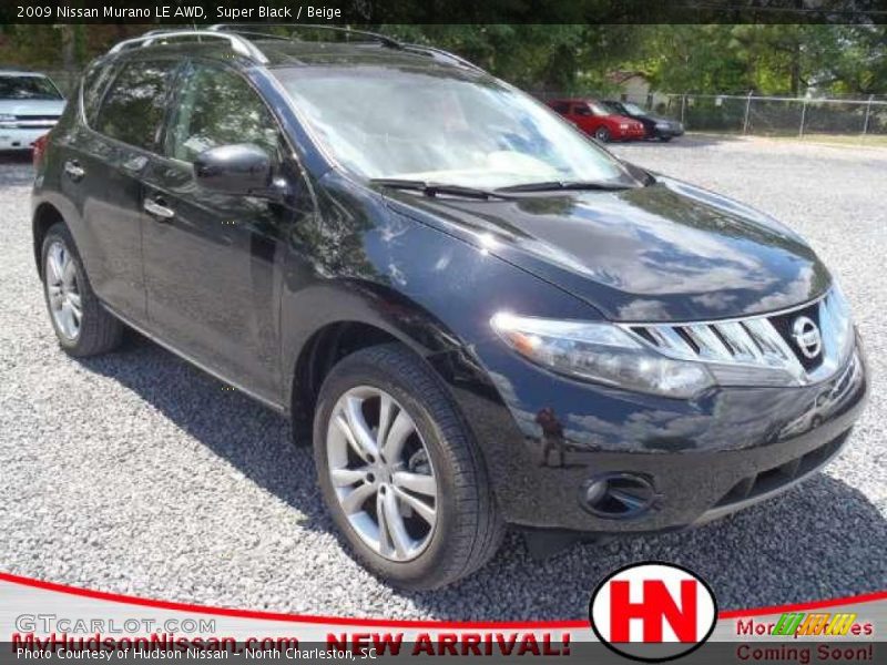 Super Black / Beige 2009 Nissan Murano LE AWD