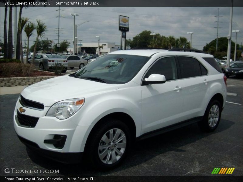Summit White / Jet Black 2011 Chevrolet Equinox LT