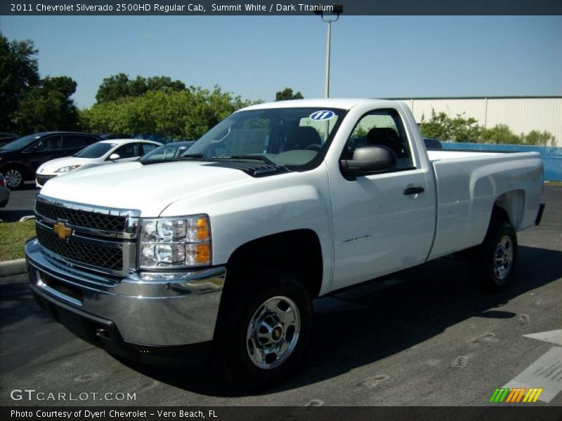 Summit White / Dark Titanium 2011 Chevrolet Silverado 2500HD Regular Cab