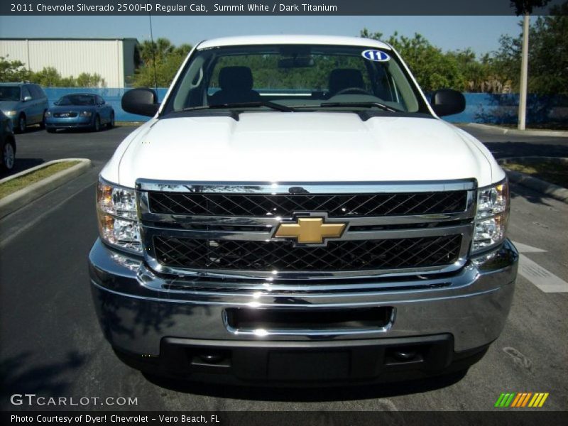 Summit White / Dark Titanium 2011 Chevrolet Silverado 2500HD Regular Cab