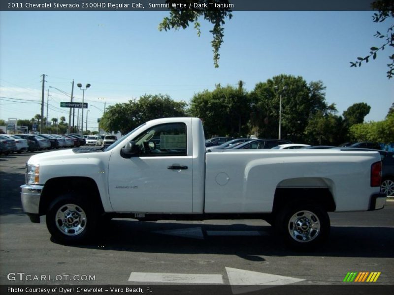 Summit White / Dark Titanium 2011 Chevrolet Silverado 2500HD Regular Cab