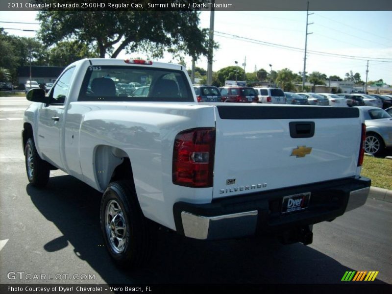 Summit White / Dark Titanium 2011 Chevrolet Silverado 2500HD Regular Cab