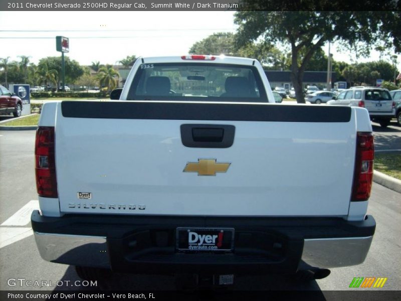 Summit White / Dark Titanium 2011 Chevrolet Silverado 2500HD Regular Cab