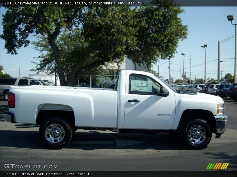 Summit White / Dark Titanium 2011 Chevrolet Silverado 2500HD Regular Cab