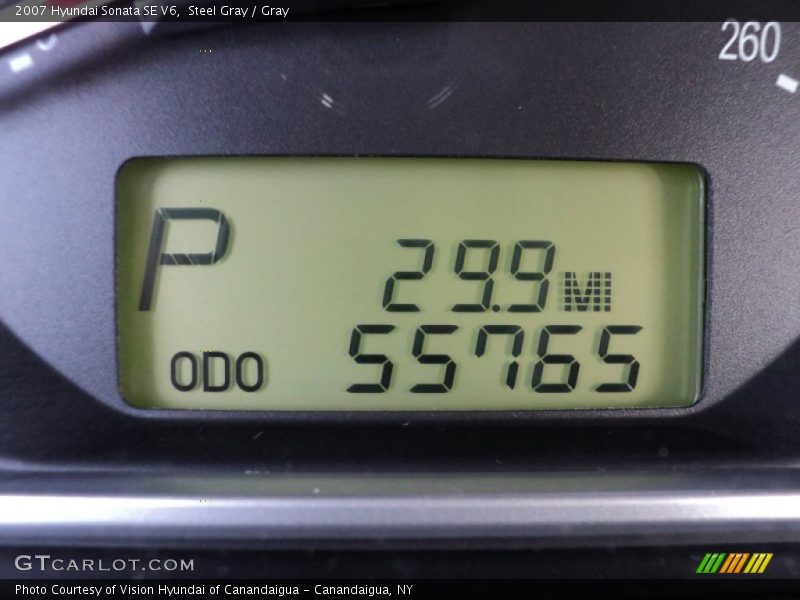 Steel Gray / Gray 2007 Hyundai Sonata SE V6