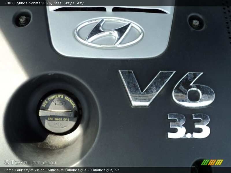 Steel Gray / Gray 2007 Hyundai Sonata SE V6