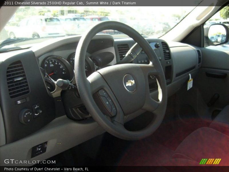 Summit White / Dark Titanium 2011 Chevrolet Silverado 2500HD Regular Cab