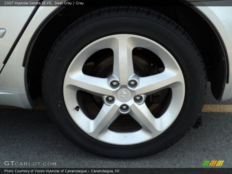 Steel Gray / Gray 2007 Hyundai Sonata SE V6