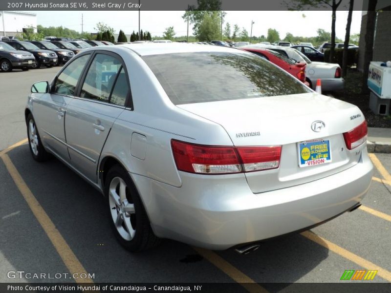 Steel Gray / Gray 2007 Hyundai Sonata SE V6