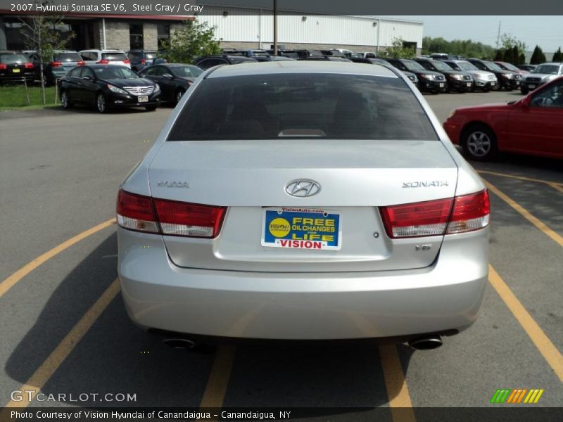 Steel Gray / Gray 2007 Hyundai Sonata SE V6