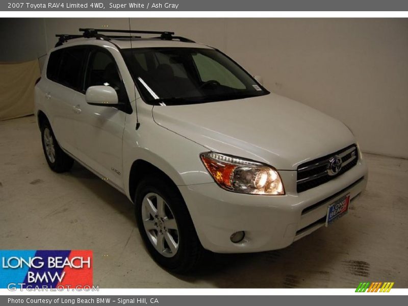 Super White / Ash Gray 2007 Toyota RAV4 Limited 4WD