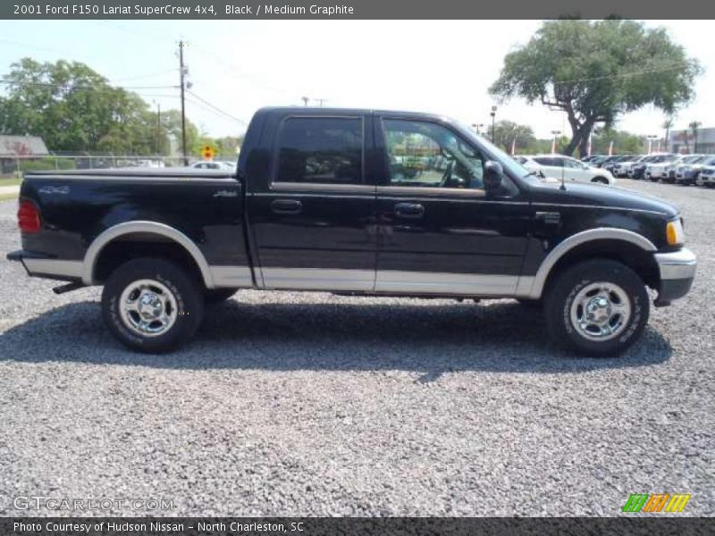 Black / Medium Graphite 2001 Ford F150 Lariat SuperCrew 4x4