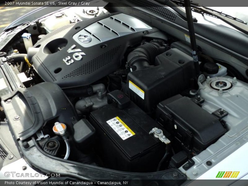Steel Gray / Gray 2007 Hyundai Sonata SE V6