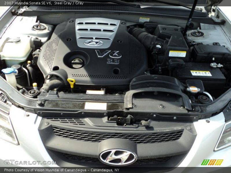Steel Gray / Gray 2007 Hyundai Sonata SE V6