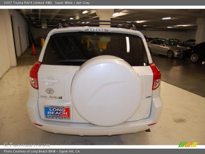 Super White / Ash Gray 2007 Toyota RAV4 Limited 4WD