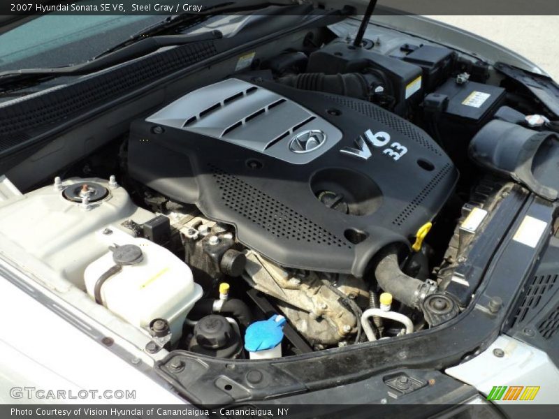 Steel Gray / Gray 2007 Hyundai Sonata SE V6