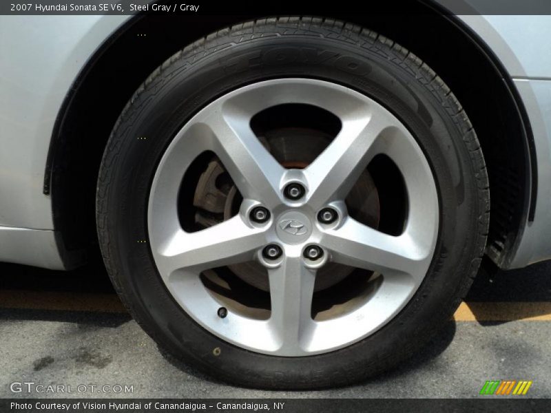Steel Gray / Gray 2007 Hyundai Sonata SE V6